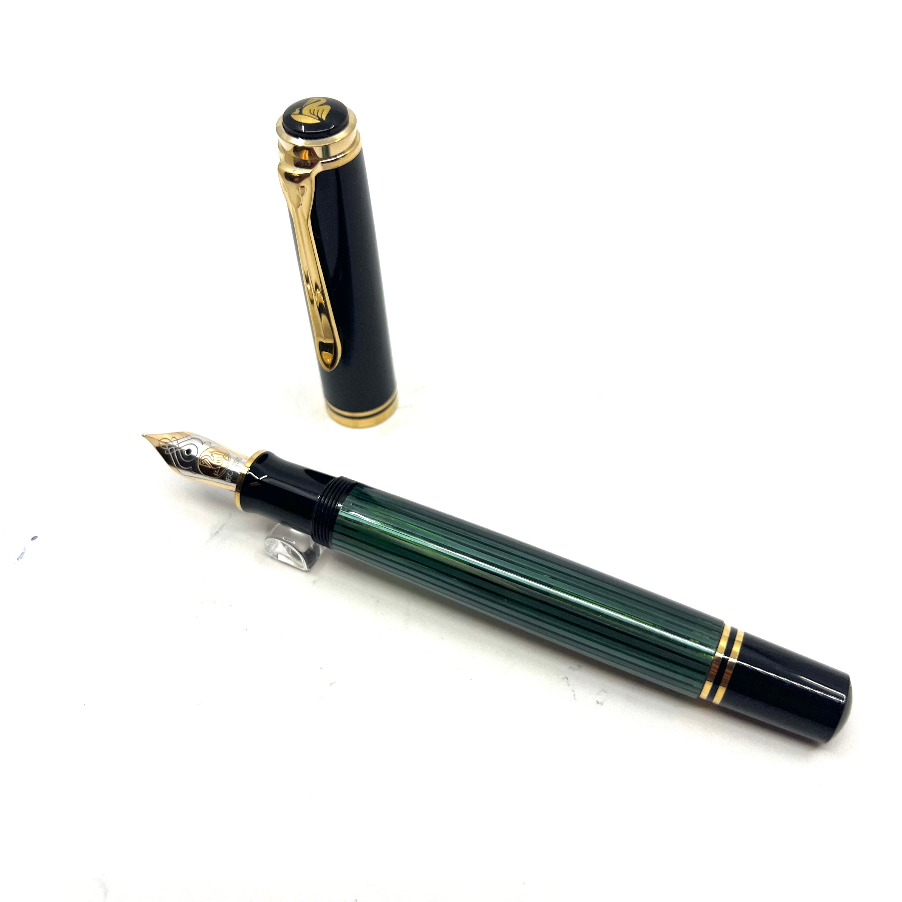 PELIKAN SOUVERAN K300 Green-stripe ボールペン Amazon.com : Pelikan K400 Ballpoint Pen, Oil-based, Green