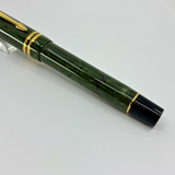 Parker Centennial (Largest Size) Duofold Jade Marble (Grayish Green) Fountain  Pen - Broad 18kt Gold  Nib