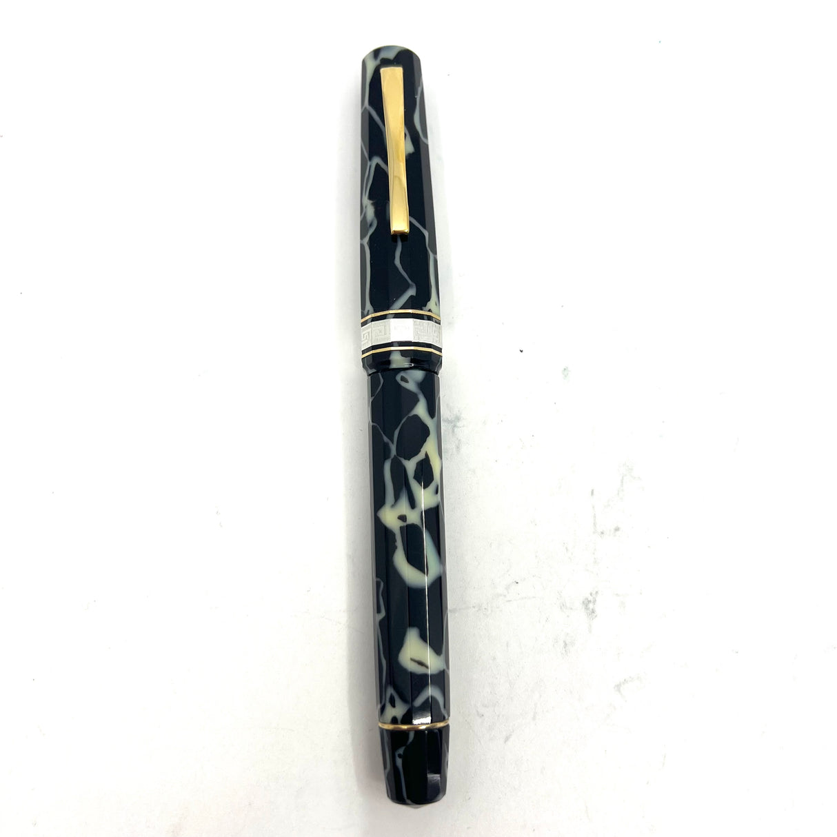 OMAS Galileo Black & Pearl  Marbled Celluloid Limited Edition Fountain Pen