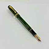 Parker Centennial (Largest Size) Duofold Jade Marble (Grayish Green) Fountain  Pen - Broad 18kt Gold  Nib