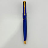 Parker Inflection Blue Metallic Lacquer - Rollerball and Ballpoint