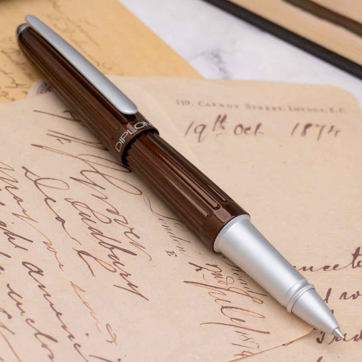 Diplomat Aero Marrakesh Brown Rollerball Pen