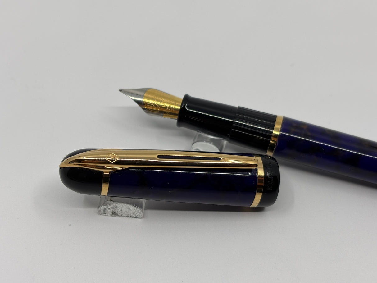 Waterman Phileas Purplish/Blue Marble (First Generation) Fountain Pen