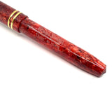 Conway Stewart Dinkie Lustrous Marbled Fiery Red Fountain Pen