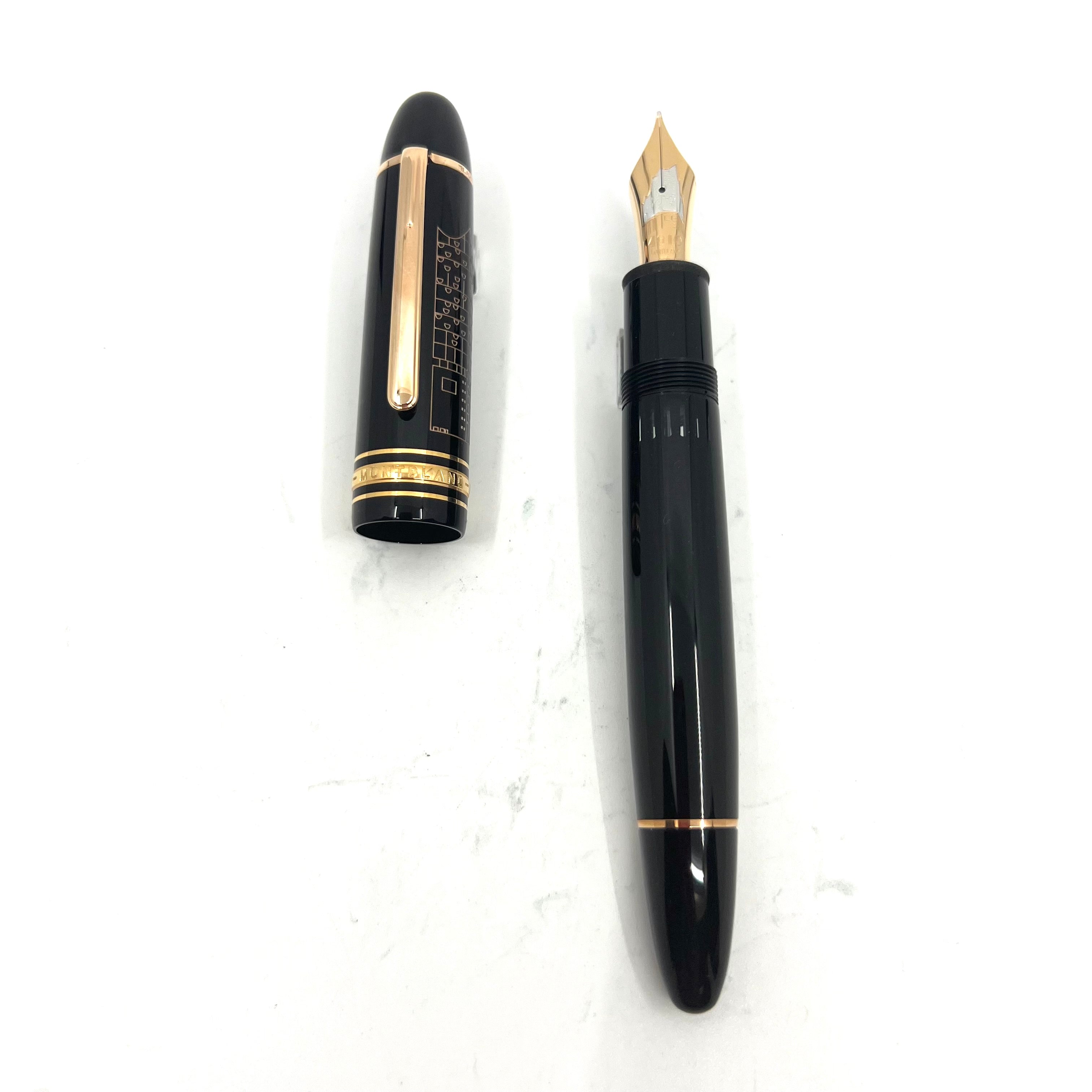 Montblanc 149 ElbPhilharmonie Red Gold Coated Fountain Pen - RARE