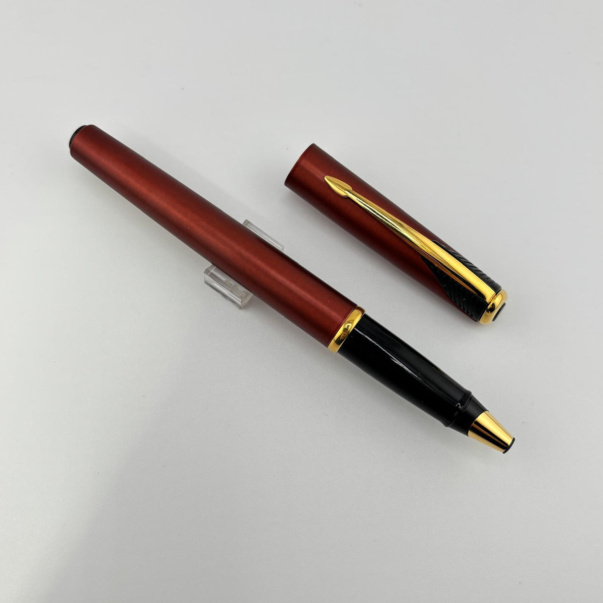 Parker Inflection Wine Red Pen Set - Rollerball and Ballpoint