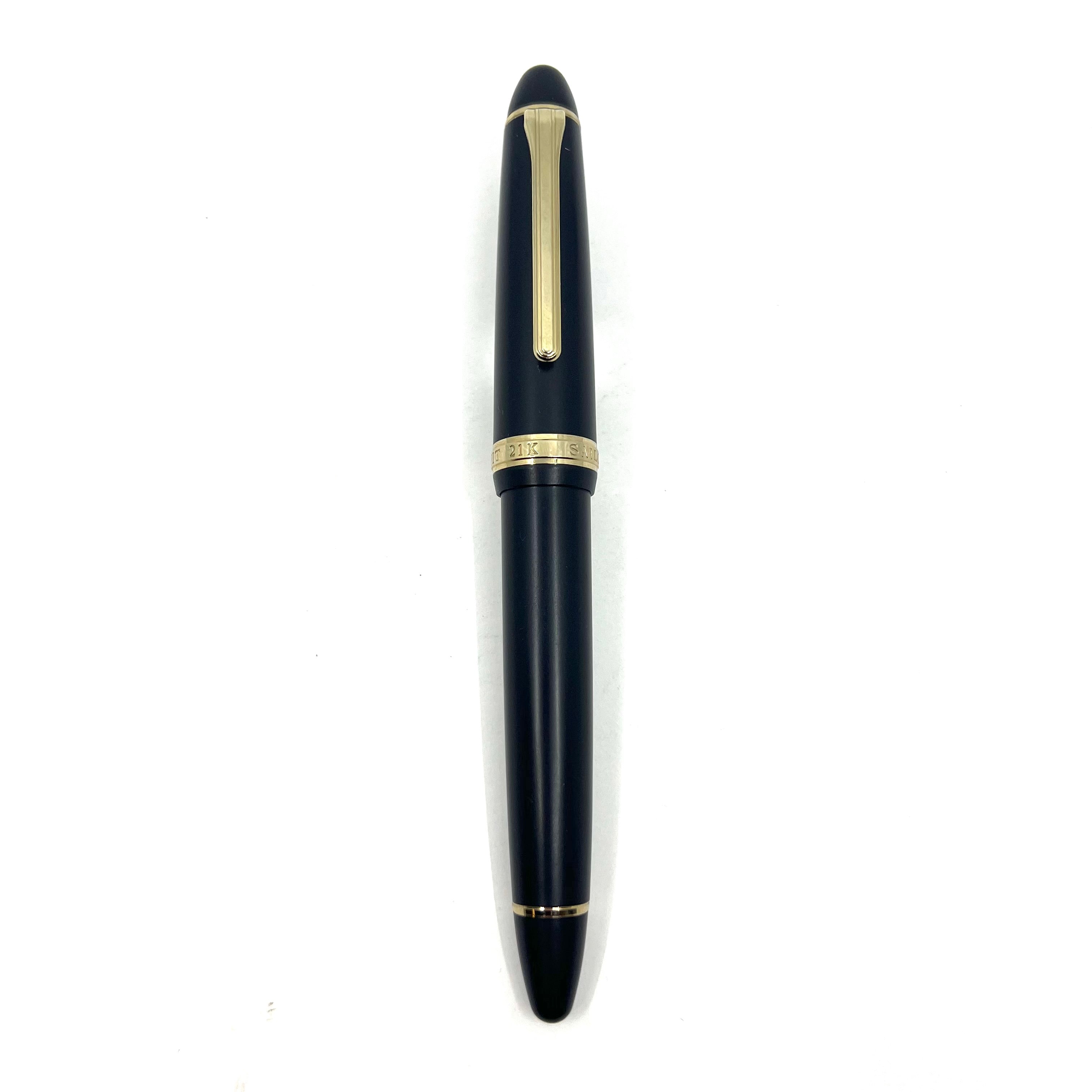 Sailor 1911L Profit Black Matte Fountain Pen - Naginata Jr. Medium