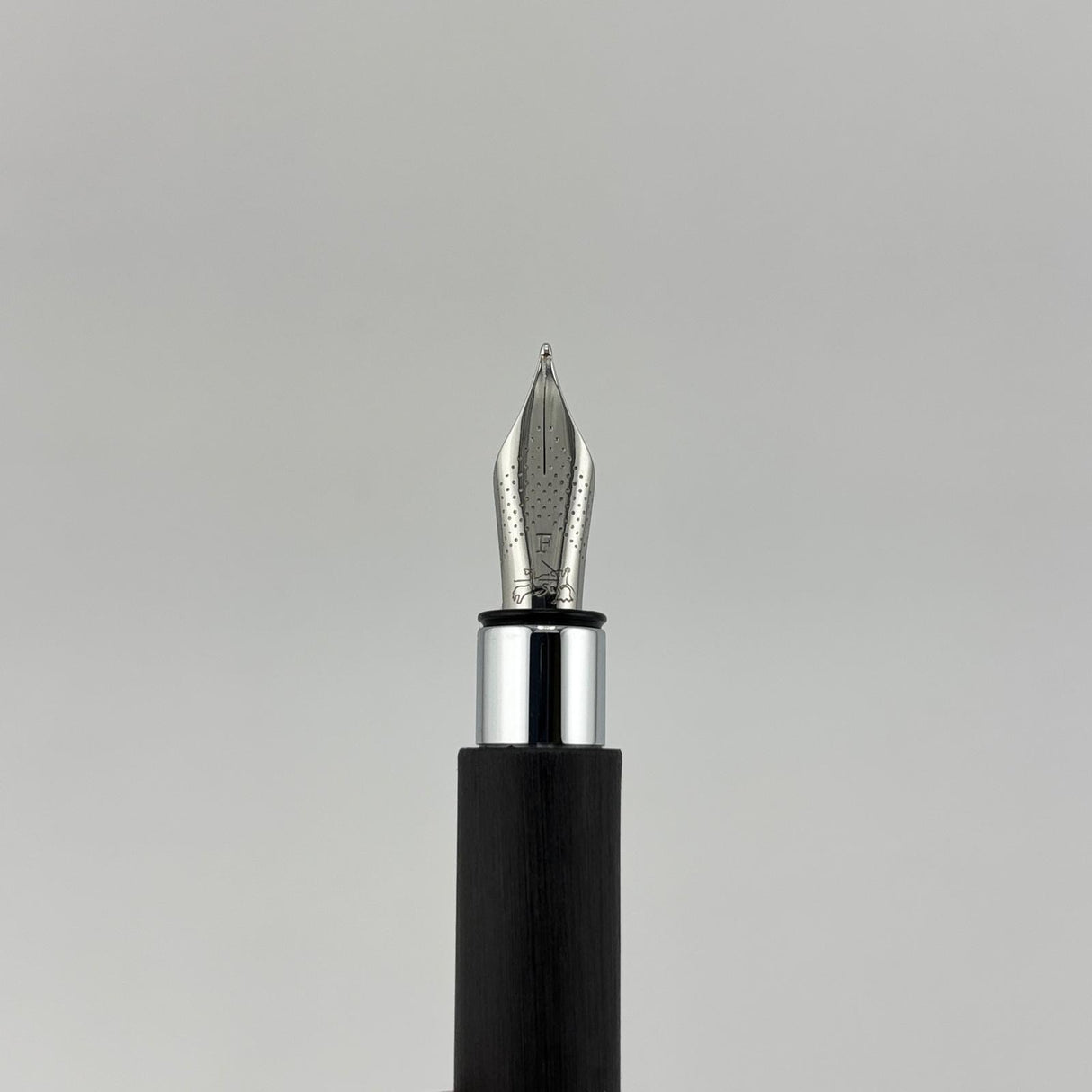 Faber Castell Ambition Chrome cap Brushed Black barrel  - Fountain Pen