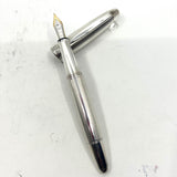 Krone Sterling Silver Oversized Fountain Pen - Alternating Smooth & Barleycorn Panels