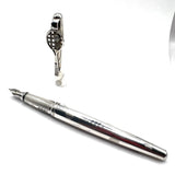 Cross Tennis Hall of Fame Sterling Silver Limited Edition Fountain Pen -  Medium 18kt Gold Nib