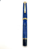 Pelikan Souveran M800 Marbled Blue O' Blue Fountain Pen - ITALIC BROAD 18kt Gold Nib