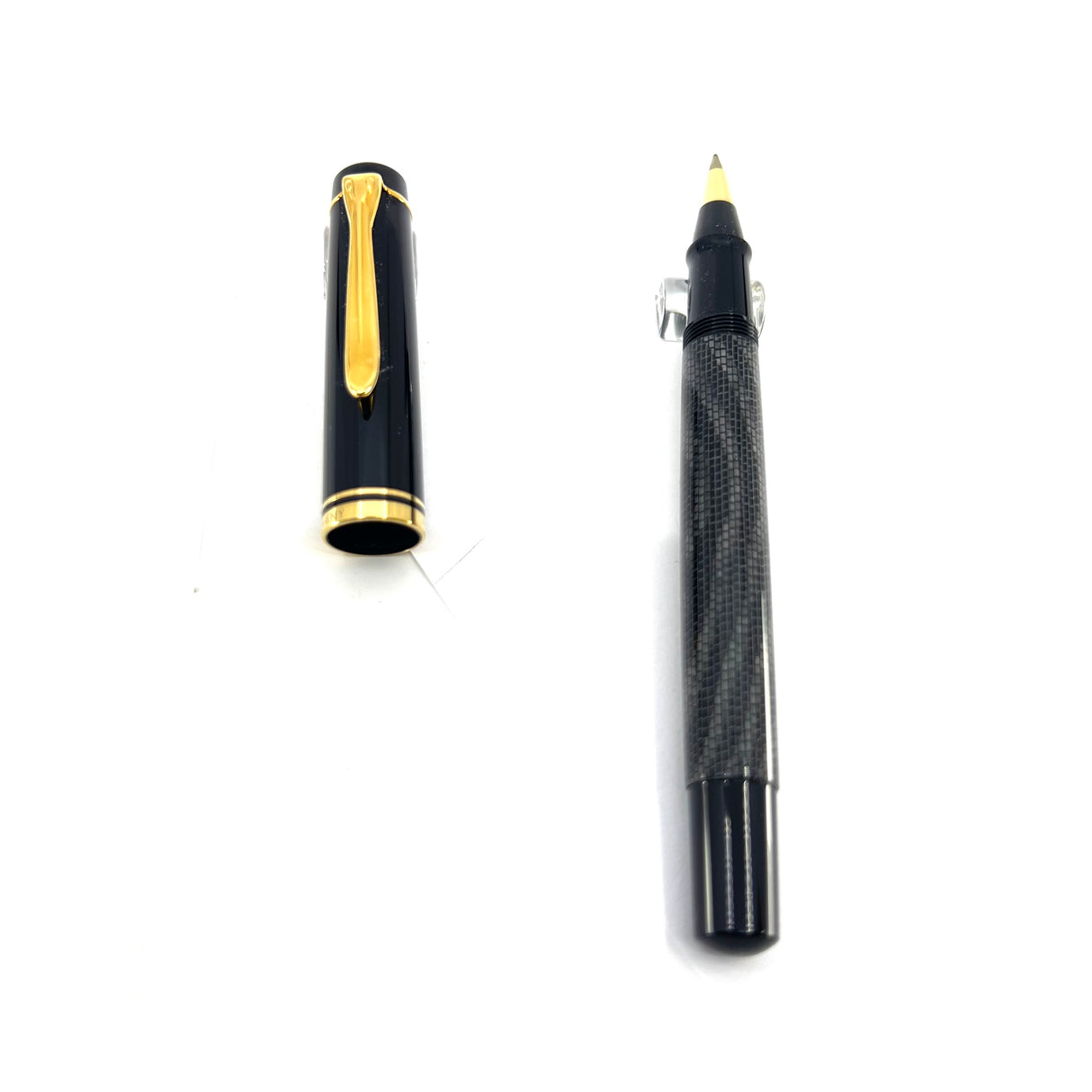Pelikan Rare & Unusual R250 Rollerball - Resin Barrel In Gray Lizard Design/Black Cap