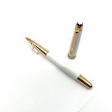 Montblanc White Solitaire Red Gold-Plated Classique Rollerball
