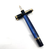 Pelikan M600 Black/Blue Striped Fountain Pen