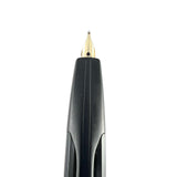 Pilot Namiki Black Matte Vanishing Point Fountain Pen - Classic Style Multi-Facetted  Body  - Circa 1995 - Medium 14kt Gold Nib