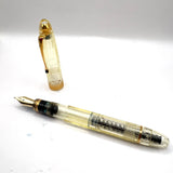 OMAS Ogiva Transparent Fluted Demonstrator Fountain Pen - Medium 18kt Gold Nib