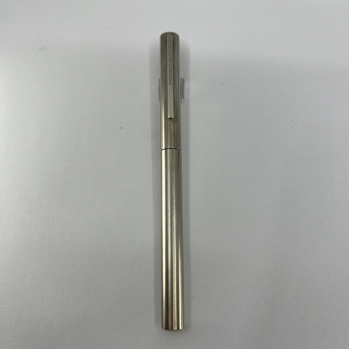 Porsche Design Slim Line Metal Fountain Pen   - Broad 18kt Gold  Nib