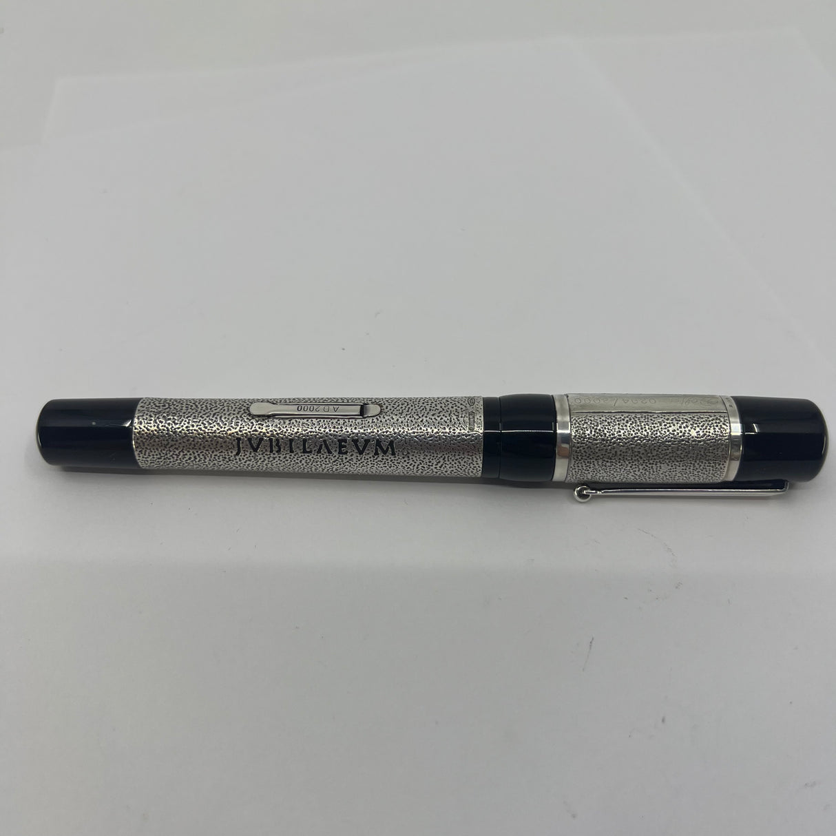 Delta Jubileum Sterling Silver Lever-Fill Limited Edition Fountain Pen - Medium 18kt Gold  Nib