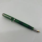 ChronoSwiss RARE Styloscope Green Transparent Limited Edition of 1000 Fountain Pens (M800 Size) Made by Pelikan - Medium 18kt Gold  Nib  with Additional OB 18kt Nib!! - All Original Packaging