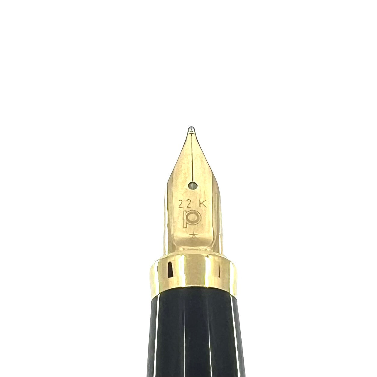 Platinum President (Early Style) Black Fountain Pen - Medium 22kt
