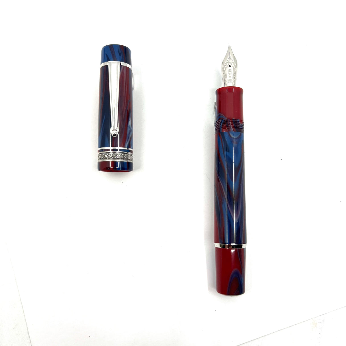 Delta Gallery Blue Moon Fountain Pen in Multi-colored Resin