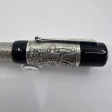 Delta Jubileum Sterling Silver Lever-Fill Limited Edition Fountain Pen - Medium 18kt Gold  Nib