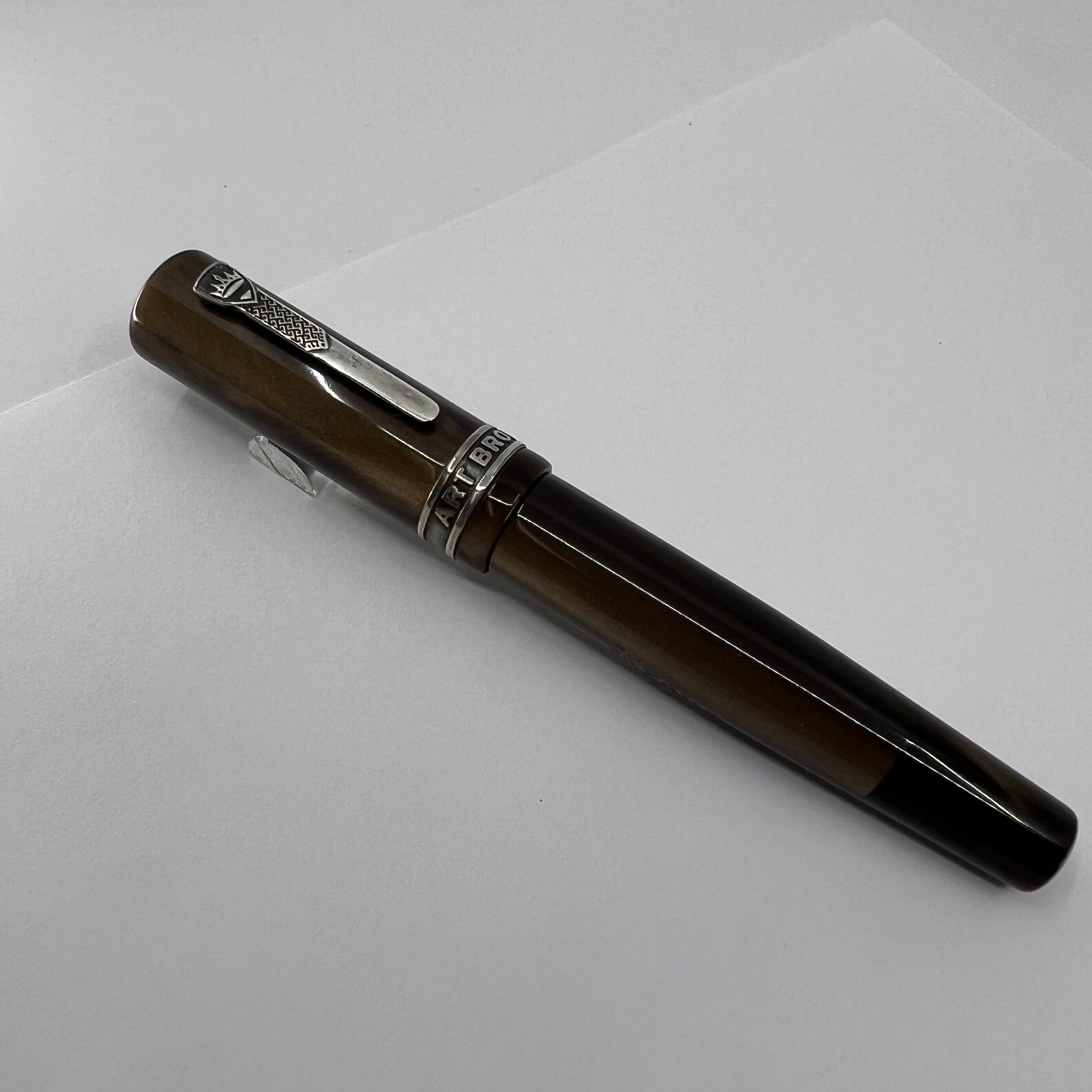 筆記具 crown 58 Krone Lustrous Brown Limited Edition Commemorating Iconic NYC Pen