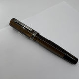 Krone  Lustrous Brown Limited Edition Commemorating Iconic NYC Pen Shop Art Brown's 80th Anniversary  - Medium 18kt Gold  Nib