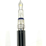 Montegrappa Frank Sinatra Limited Edition Pinstripe Blue Fountain Pen  - Circa 2011 - Medium 18kt Gold Nib