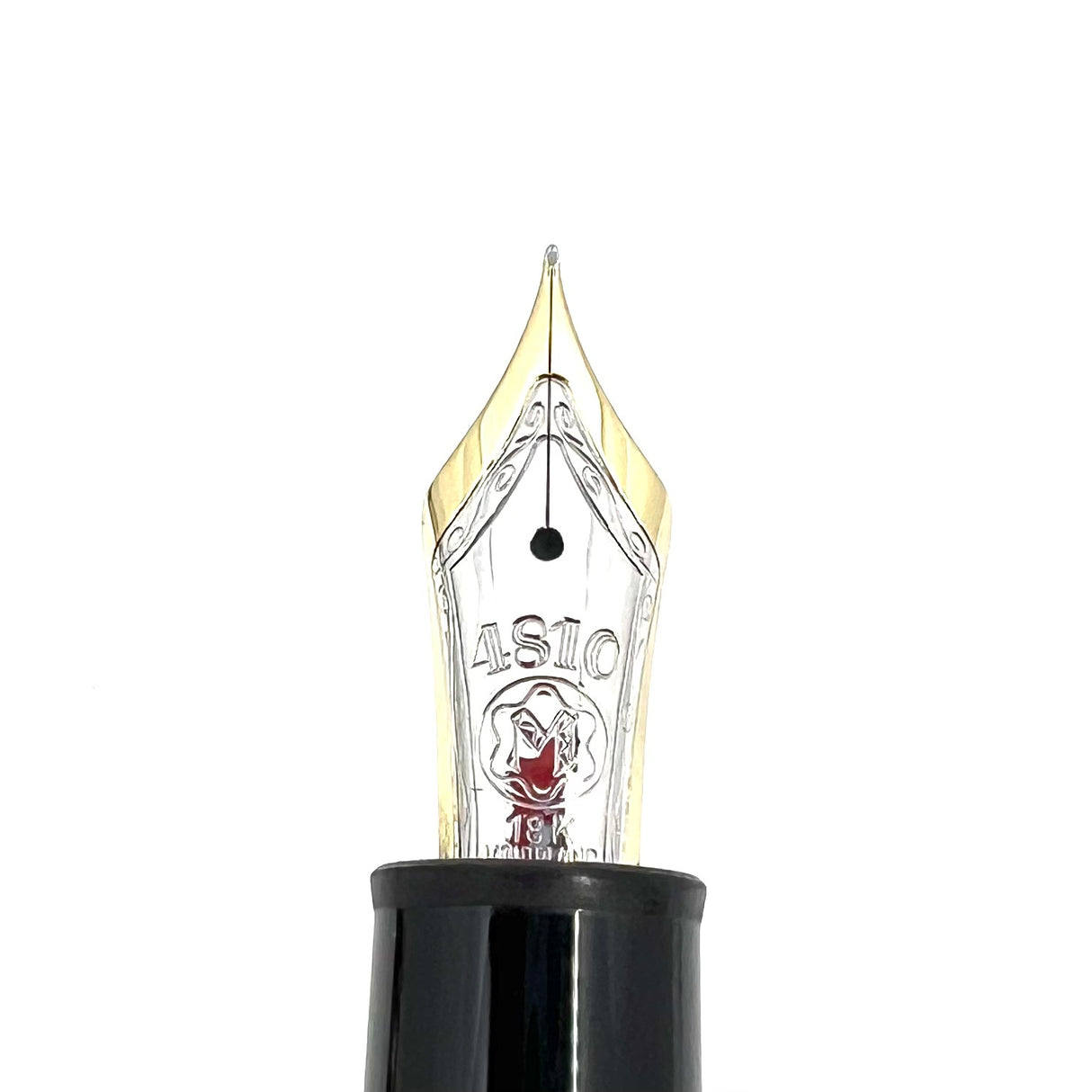 Montblanc Meisterstück Solitaire Le Grand TRAVELER Striped Sterling Silver #147SP Fountain Pen