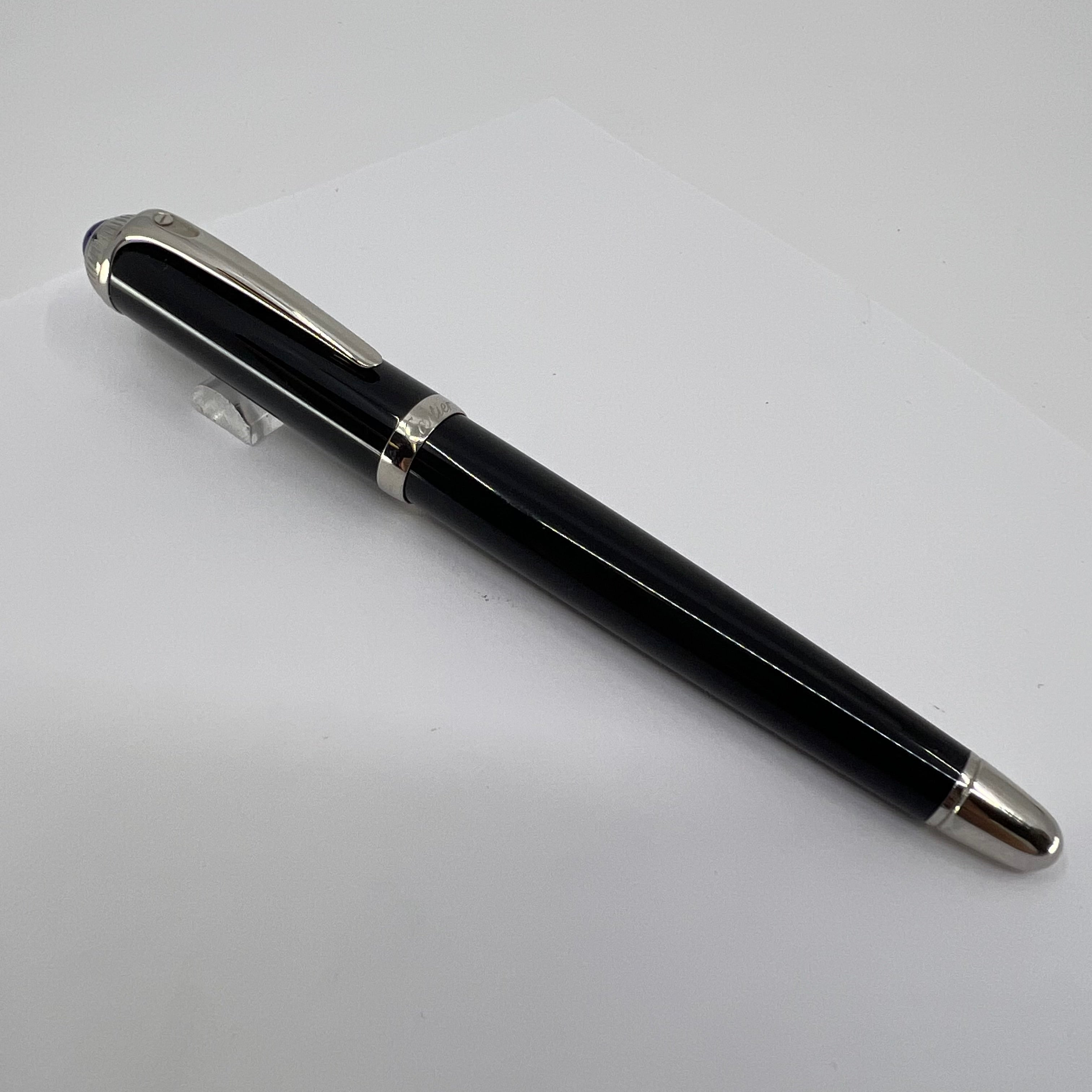 Cartier Roadster Black Composite Fountain Pen - Fine 18kt Gold Nib