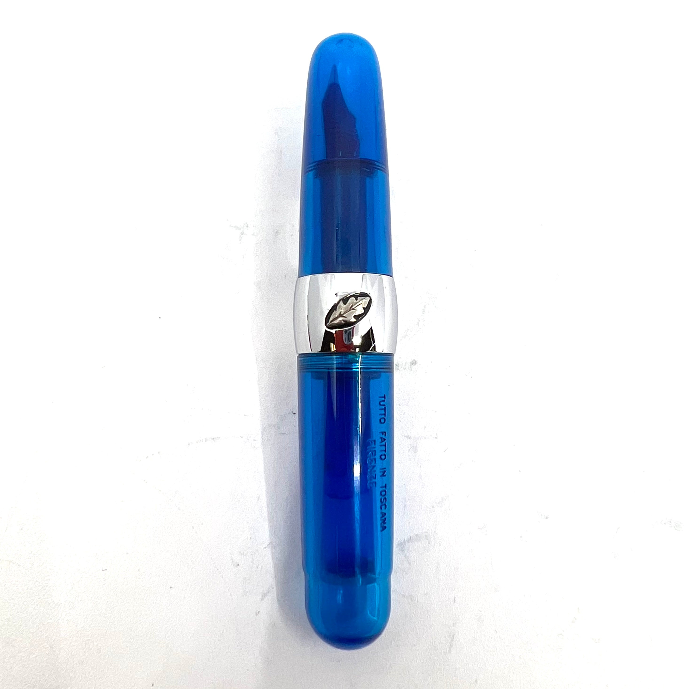 STIPULA スティピュラ PASSAPORTO ミニ万年筆 エボナイト Stipula Passaporto Transparent Blue Resin Mini Fountain Pen