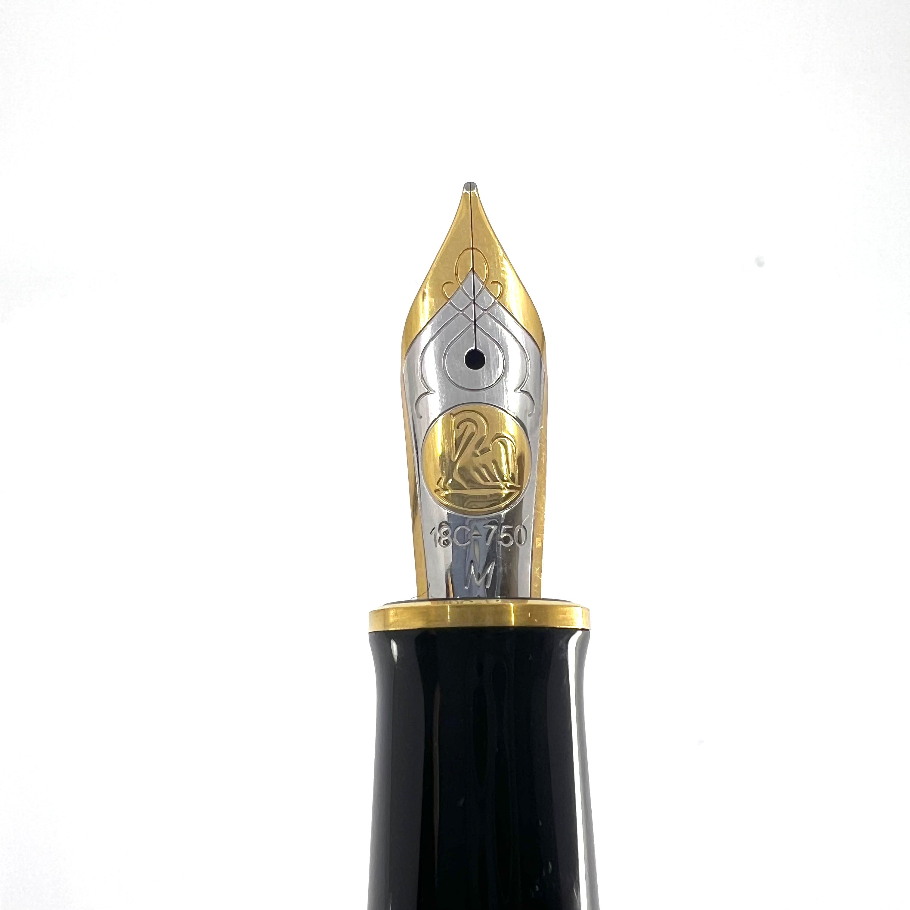 Pelikan M800 Black/Red Striped Fountain Pen - The Original