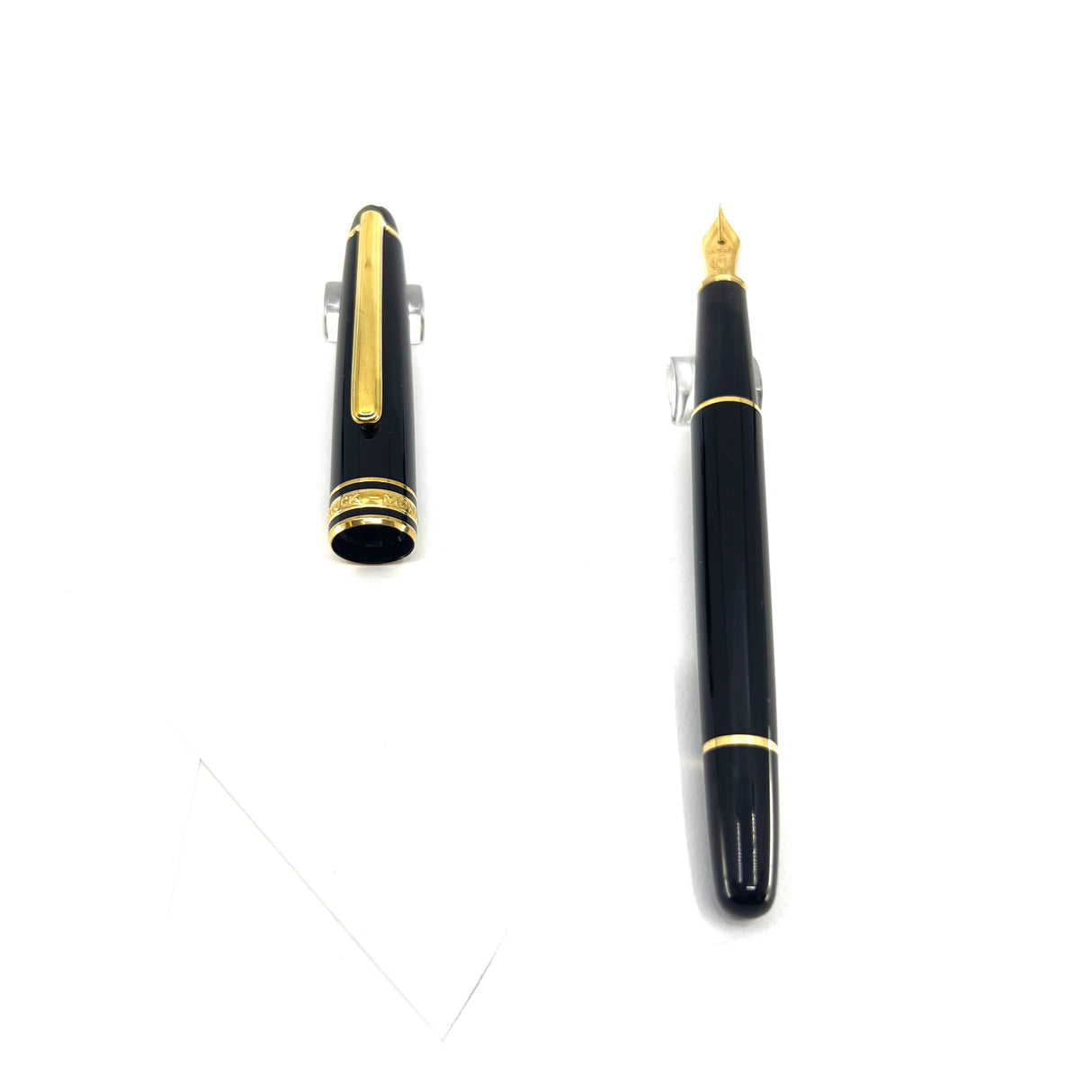 Montblanc Black Resin Meisterstuck #144 Classique Fountain Pen - Extra Fine 14kt Gold  Nib