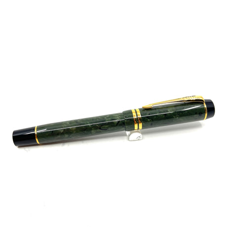 Parker Centennial (Largest Size) Duofold Jade (Grayish Green Marble) Fountain Pen