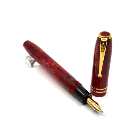 Conway Stewart Dinkie Lustrous Marbled Fiery Red Fountain Pen