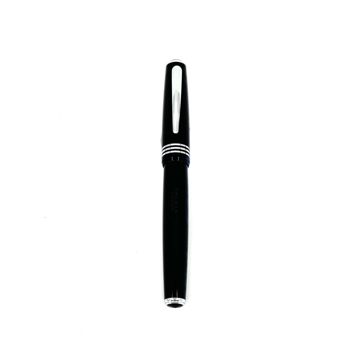 Taccia Staccato Lunar Blue Oversized Fountain Pen - Fine Stainless Steel Nib
