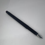 Rotring #600 Black Metal Six-Sided Fountain Pen - Medium Stainless Steel Nib