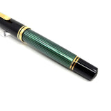 Pelikan Souveran M1000 Green Striped Barrel/Black Cap Fountain Pen