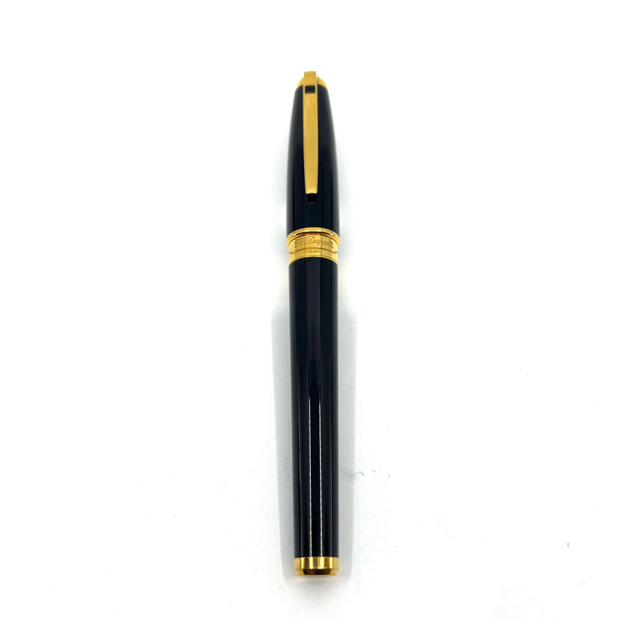 S. T. Dupont Orpheo (Largest Size) Black Chinese Lacquer Fountain Pen - Extra Fine 18kt Gold Nib