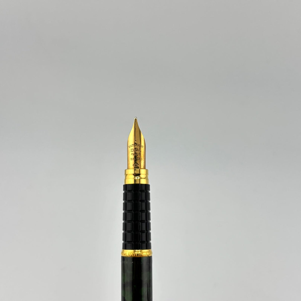 Waterman Exclusive Green Marble circa 1990 gold nib 18K  - Fountain Pen