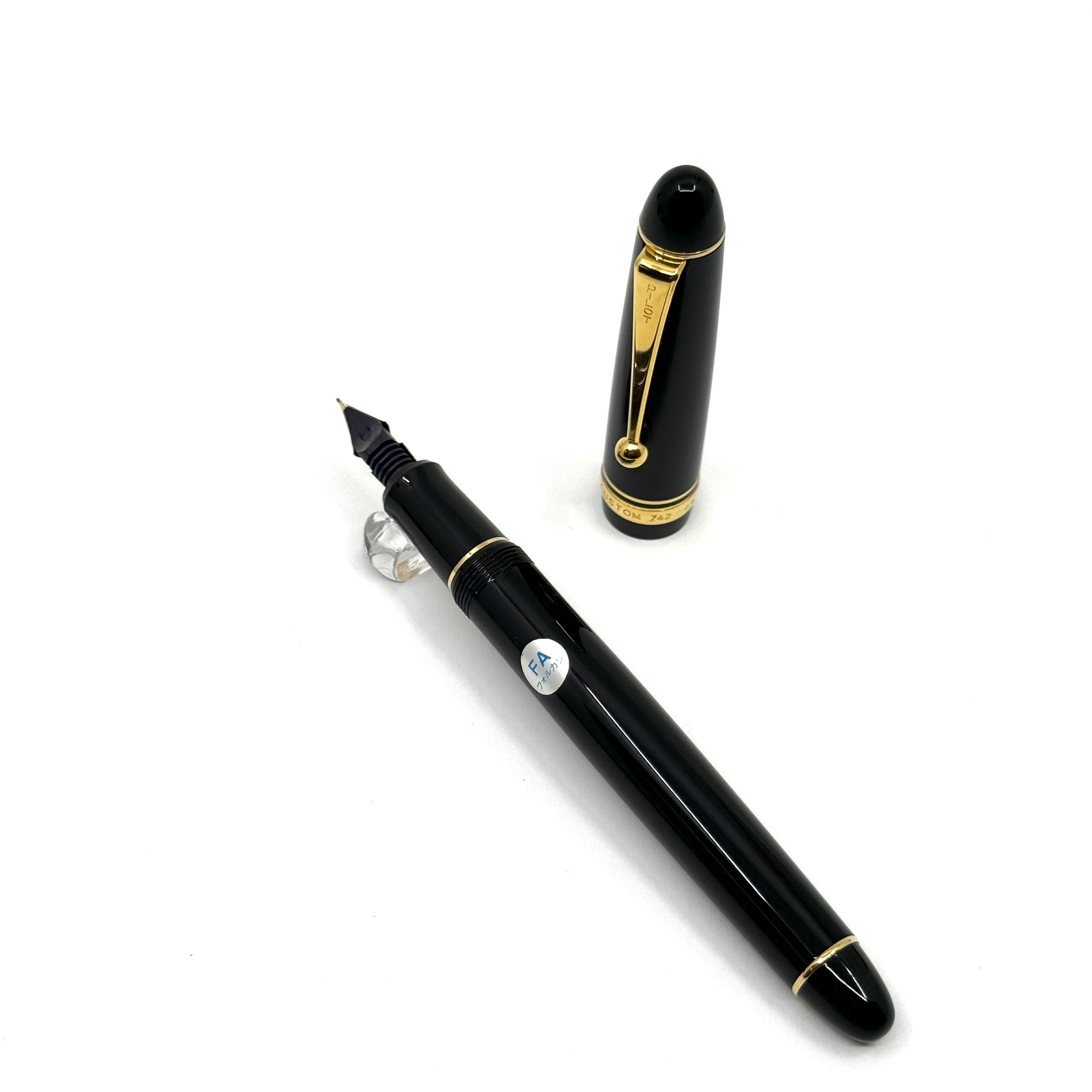 Pilot Black Custom 742 Fountain Pen - Flexible Falcon 14kt Gold