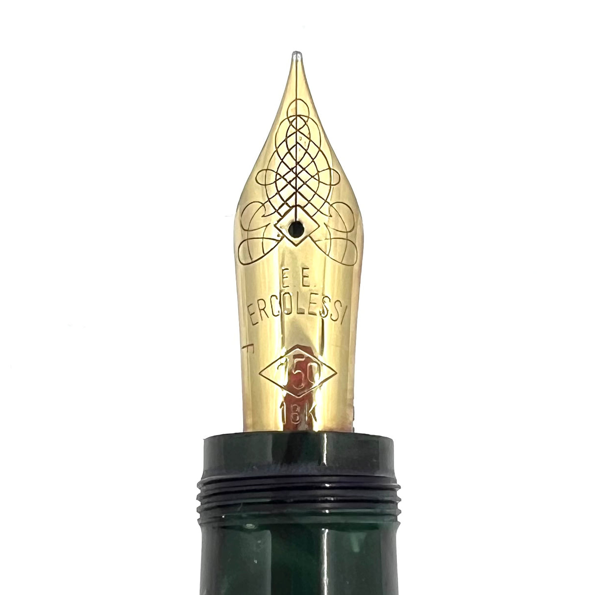 OMAS Ercolessi Green Marbled Celluloid Limited Edition Fountain Pen