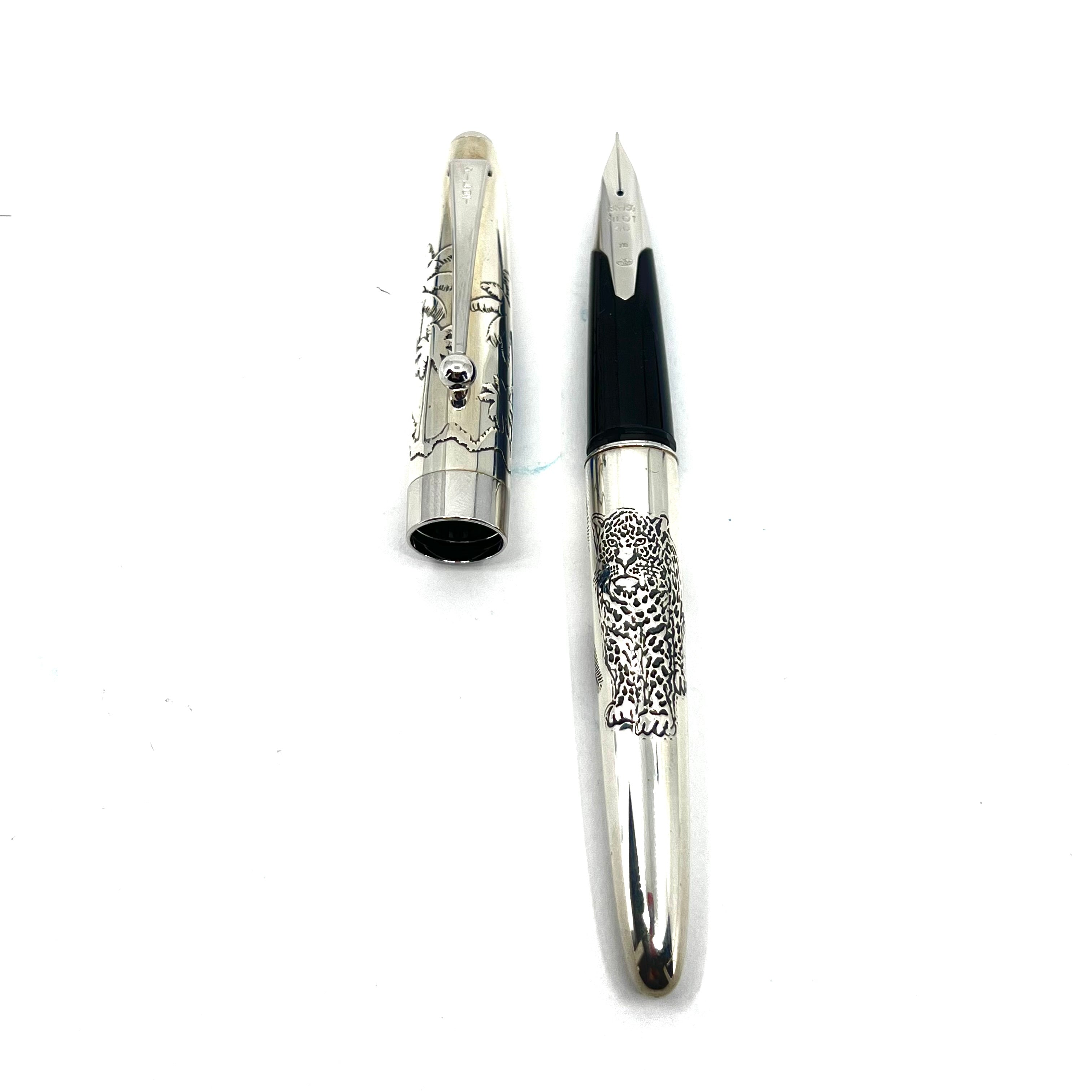 Pilot Sterling Silver Jaguar Limited Edition Fountain Pen