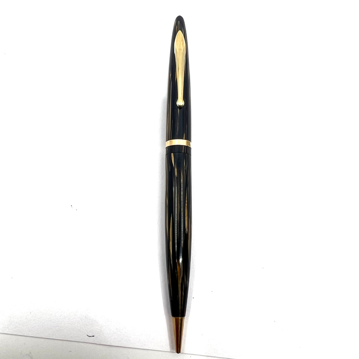 Sheaffer Senior  Balance Celluloid Brown & Tan Striated Set