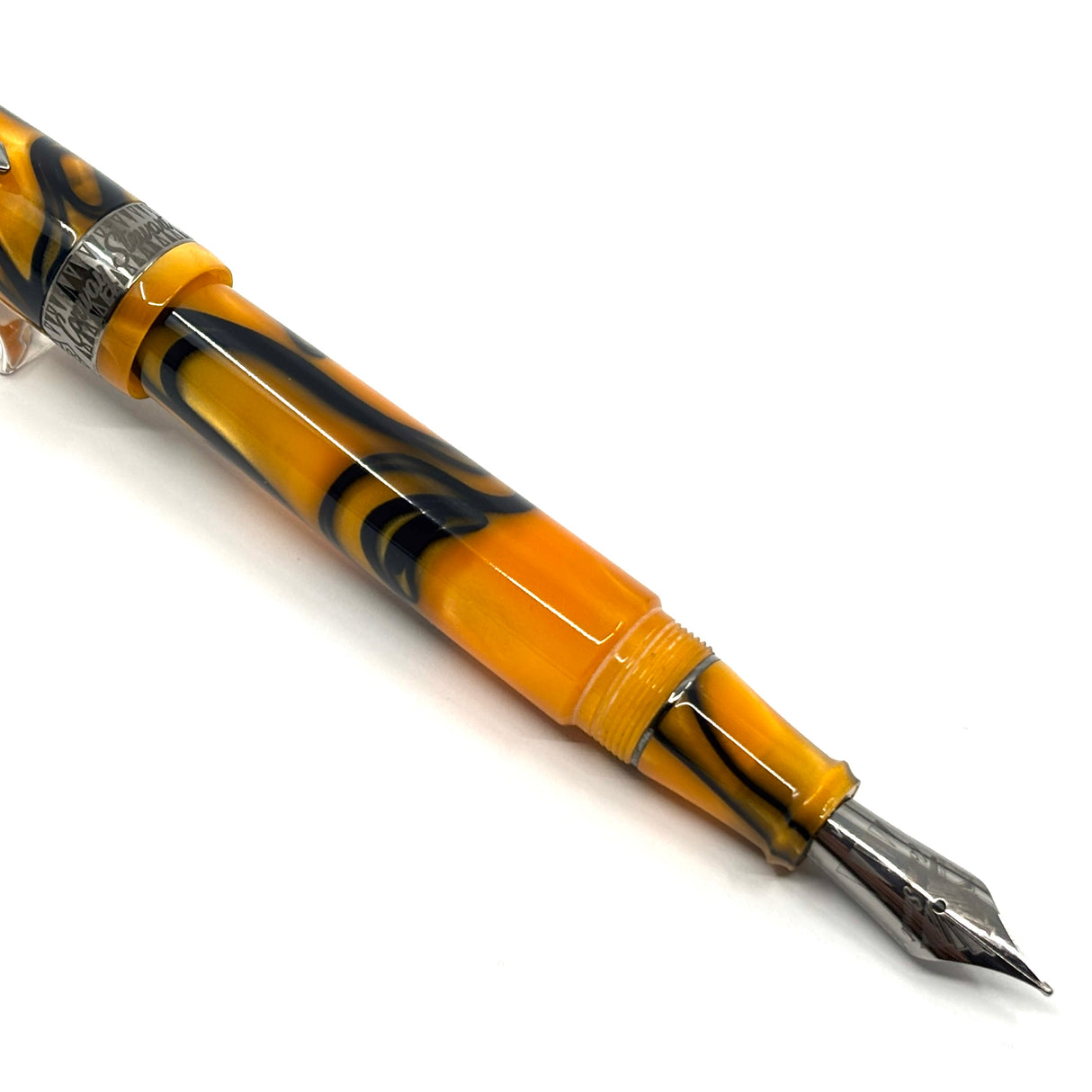 Conway Stewart Model #100 Orange Swirl Fountain Pen