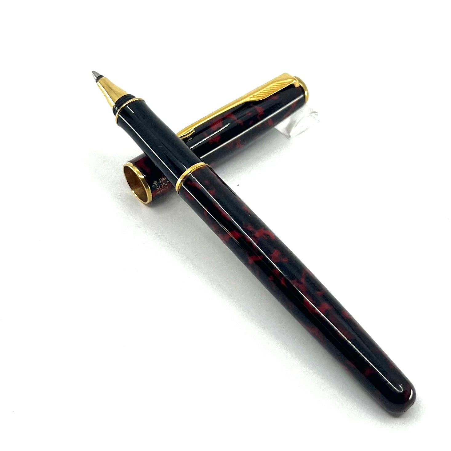 Parker Sonnet Firedance Lacque Red/Black Marble Rollerball
