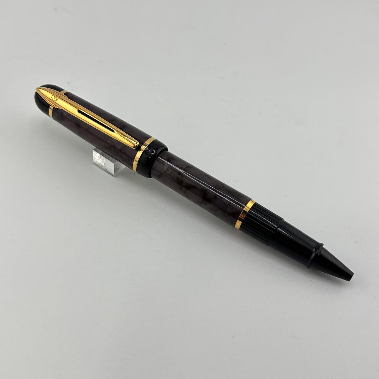 Waterman Phileas Grey Marble  Gold trim -Roller Ball