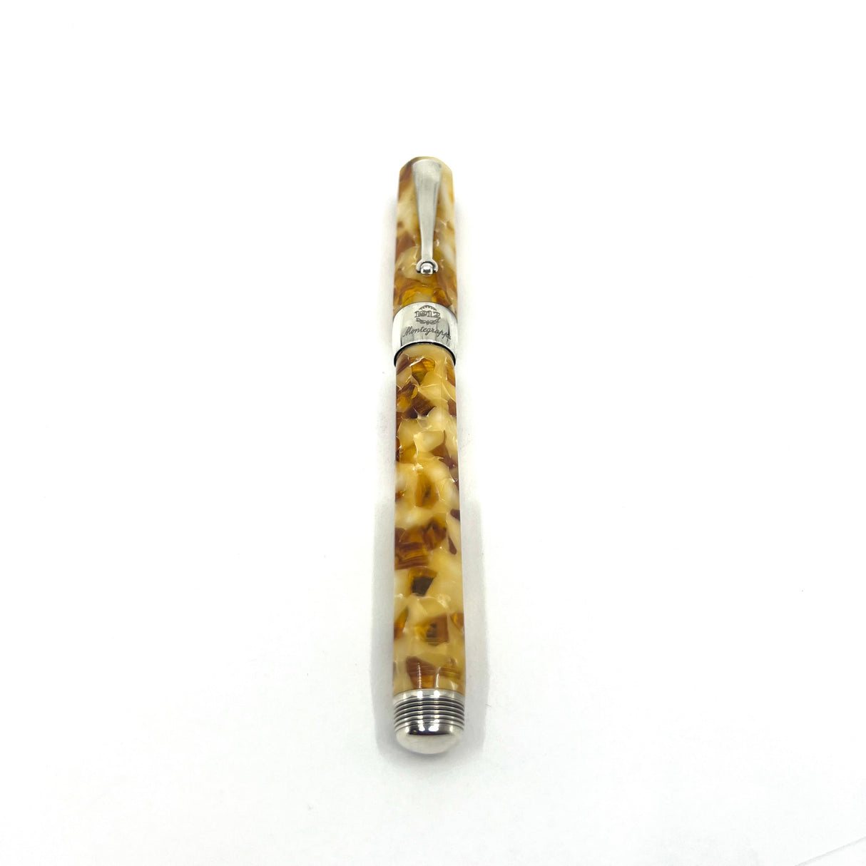 Montegrappa Harmony "Bassano Parchment" Facetted Fountain Pen - Medium 18kt Gold Nib