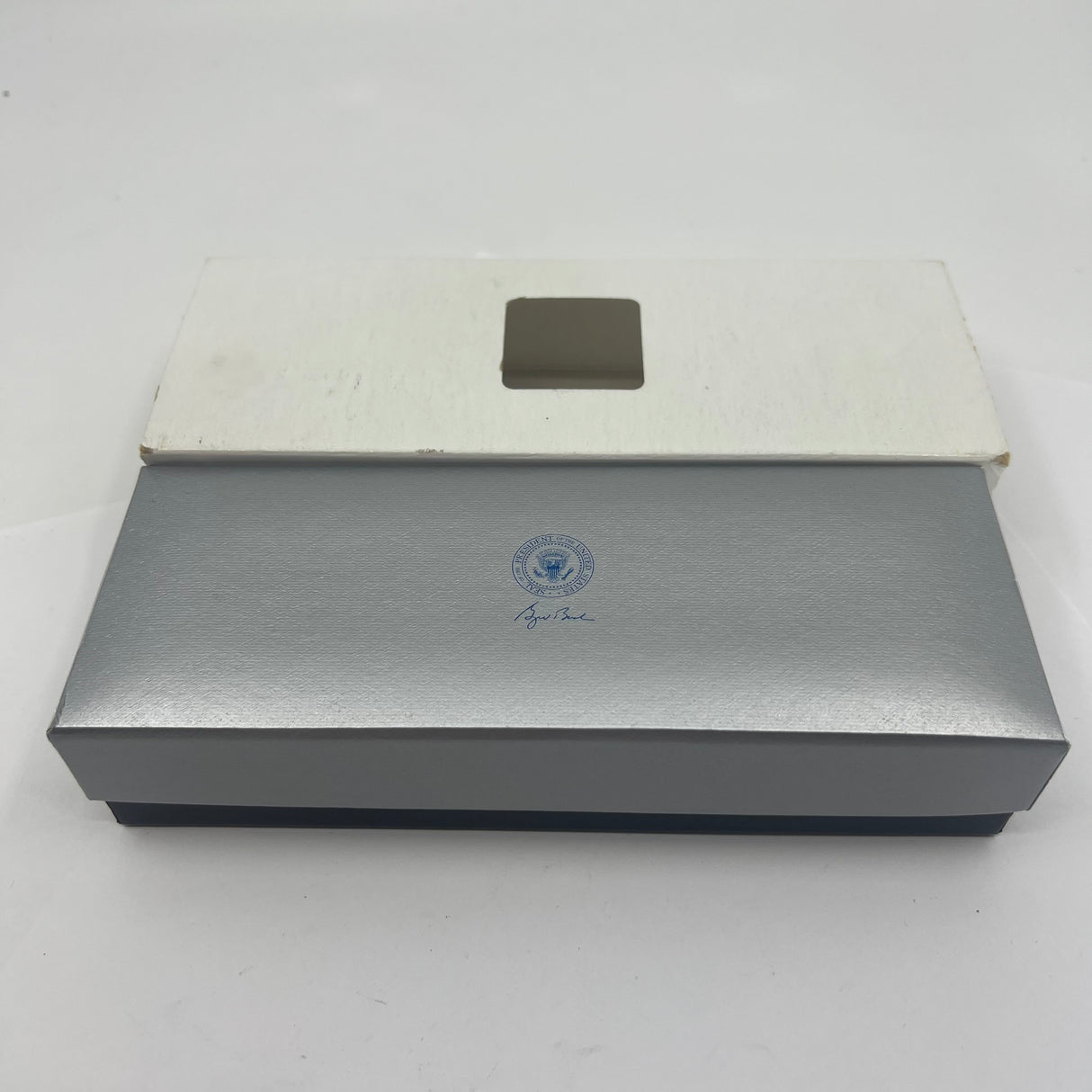 Cross Townsend Marbled Midnight Blue Selectip Rollerball with President George Bush Facsimile Signature & Presidential Seal Engraved on  both the Pen & Box!